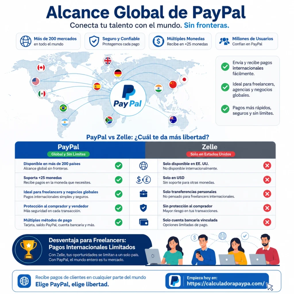 Por qué PayPal es una mejor opción que Zelle para los pagos a autónomos(PayPal frente a Zelle) 2 Herramientas Profesionales de Facturacion